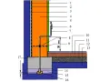 Schemat przedstawia uziom fundamentowy, który jest częścią instalacji odgromowej budynku, zapewniając bezpieczeństwo.