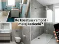 Przed i po metamorfozie łazienki. Sprawdź, jaki remont łazienki koszt jest realny.