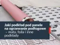 Różowy wałek leży na podkładzie pod panele, przygotowanym do położenia na jastrych z ogrzewaniem podłogowym.