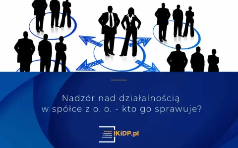 Sylwetki ludzi w kręgach połączonych strzałkami, symbolizujące nadzór i kontrolę.
