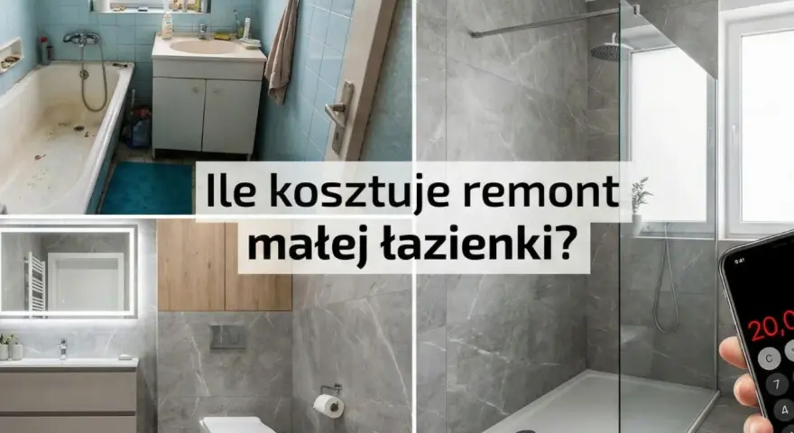 Przed i po metamorfozie łazienki. Sprawdź, jaki remont łazienki koszt jest realny.