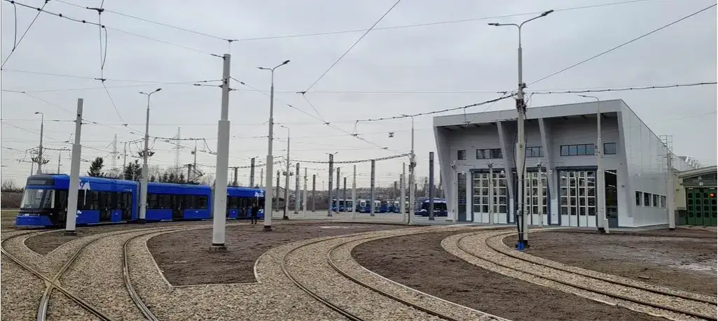 Dworzec Gł&oacute;wny Krak&oacute;w tramwaj Nowa Huta