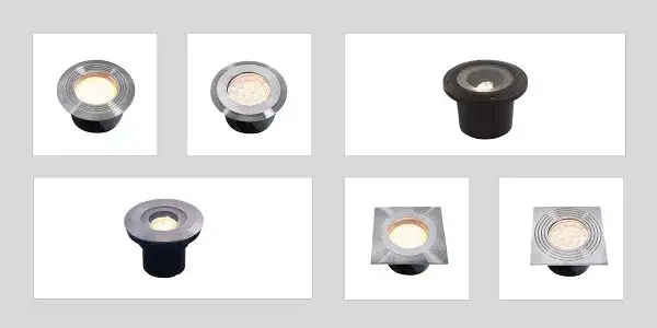R&oacute;żne typy lamp zewnętrznych z r&oacute;żnymi IP