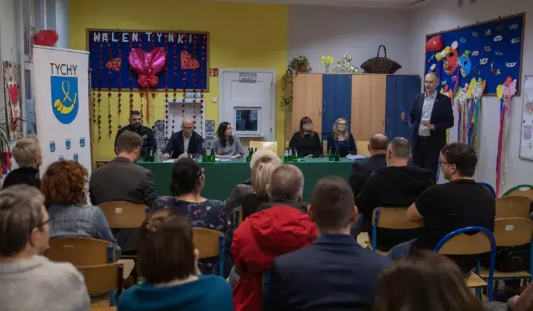 Spotkanie rady osiedla z mieszkańcami